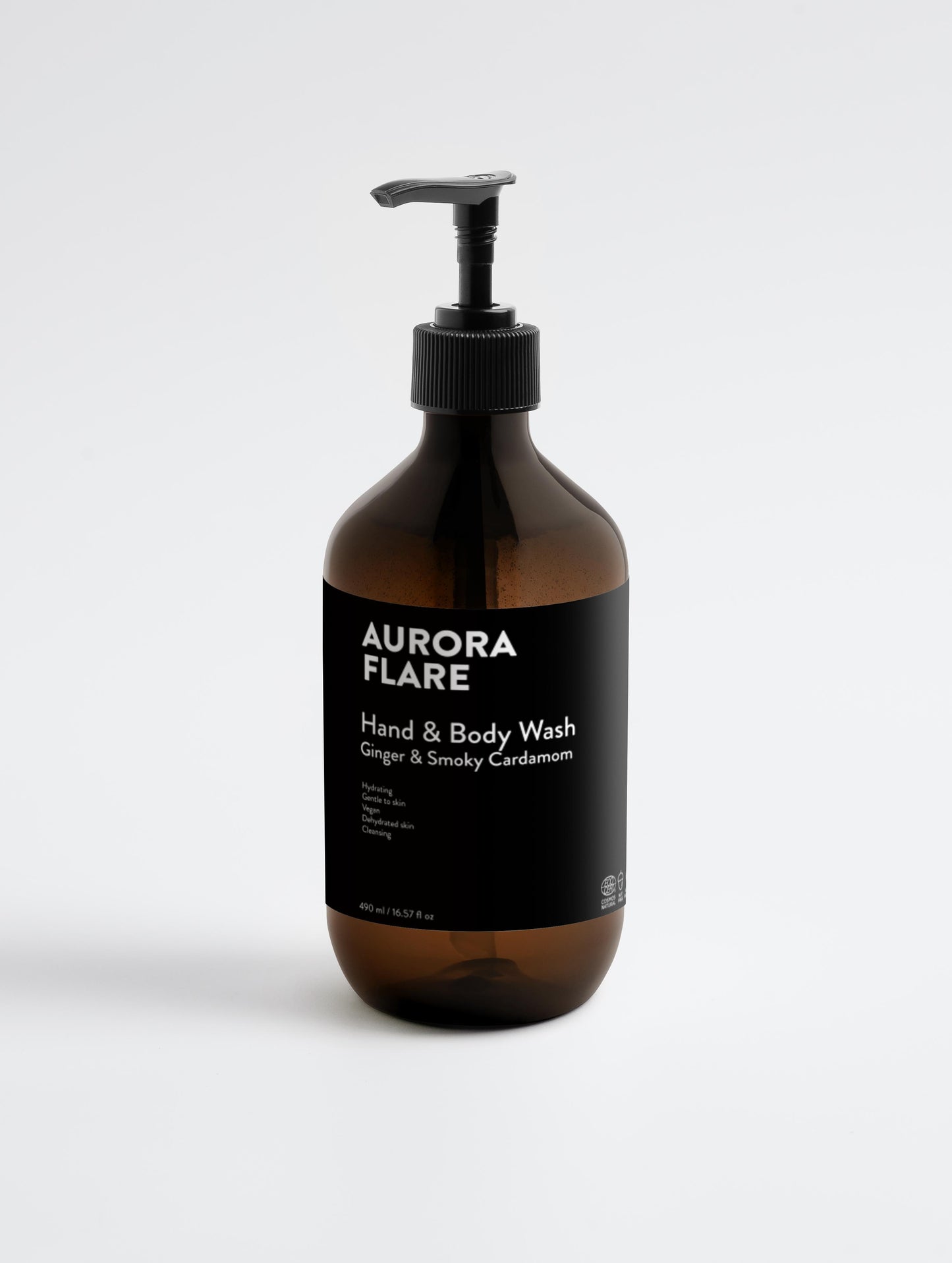 Hand & Body Wash, Ginger & Smoky Cardamom 490ml