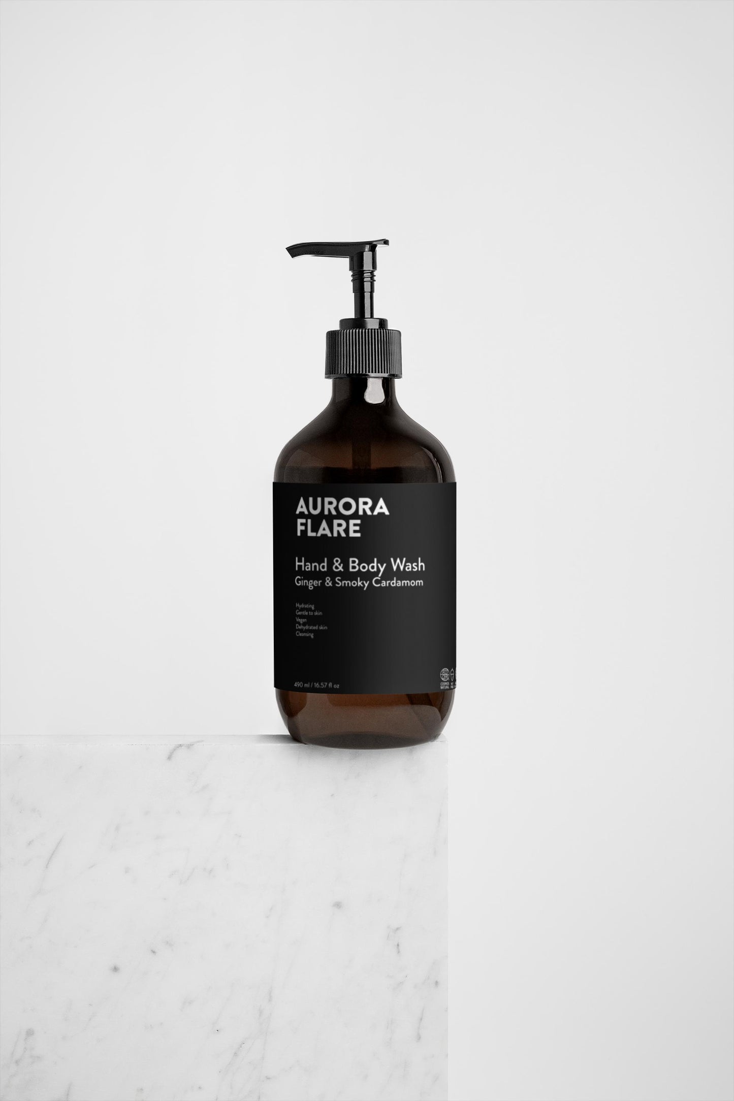 Hand & Body Wash, Ginger & Smoky Cardamom 490ml